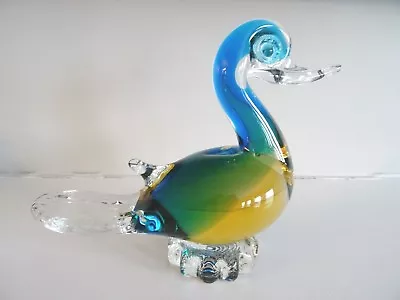 AVEM Mid Century Murano Art Glass DUCK Figurine Sculpture • $38.25