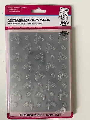Craft Concepts Happy Holly Universal Embossing Folder • £5
