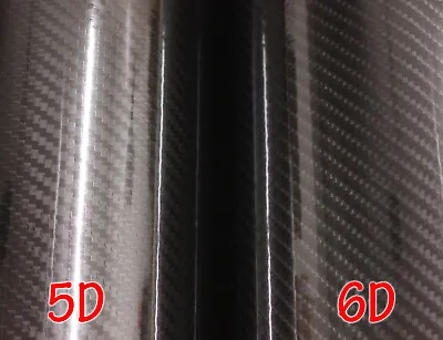 Gloss Glossy 5D 6D Carbon Fiber CF Black Vinyl Car Wrap Sticker Decal Film Sheet • $11.99