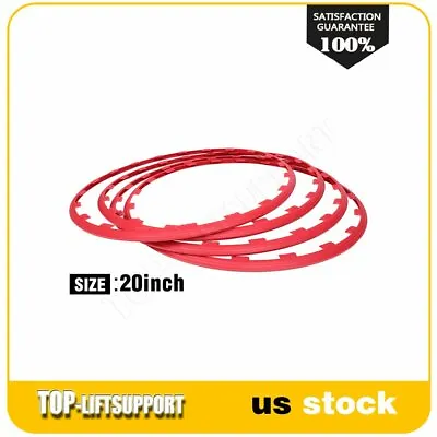 20 Inch 4 Pcs Car Wheel Hub Rim Trim Tire Ring Guard Nylon Protector Decor Rings • $63.48