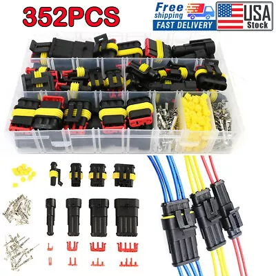 352x Waterproof Car Electrical Connector Terminals Automotive Wire Plug 1234 Pin • $15.99