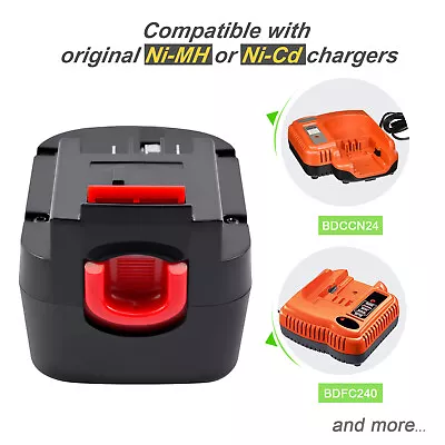 £26.89 • Buy For Black & Decker 12V HPB12 A12 A12EX A1712 FS120BX BD1204L 4.0Ah Ni-MH Battery