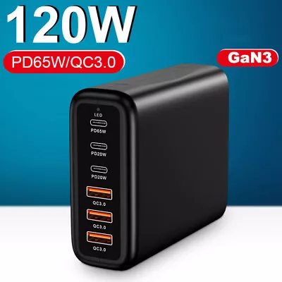 120w GaN Super Fast Charger For IPhone Apple Mobile Tablet Laptop PD TypeC USB C • $32.94