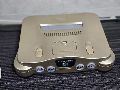 Gold Nintendo 64 Console ONLY - NTSC-J - Japanese Japan N64 Jumper Pak • $135