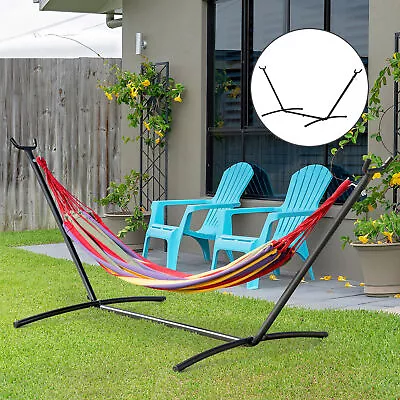 Extra Long Adjustable Hammock Stand Universal Fit Garden Camping Picnic • £48.99