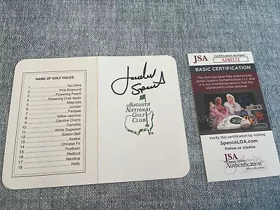 Jordan Spieth Signed Autograph Augusta Scorecard 2015  Masters Champion Jsa Coa • $239