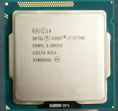 £101.99 • Buy Intel I7-3770K CPU 3.5 GHz Quad-Core CPU Processor 8M 77W LGA 1155 4 Cores SR0PL