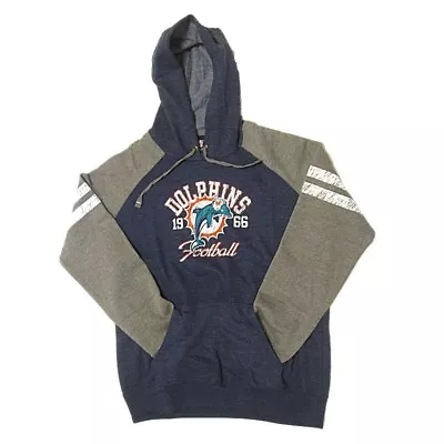 NFL Women's New Miami Dolphins Hoody Sweatshirt Small And Large Distressed • $17.99