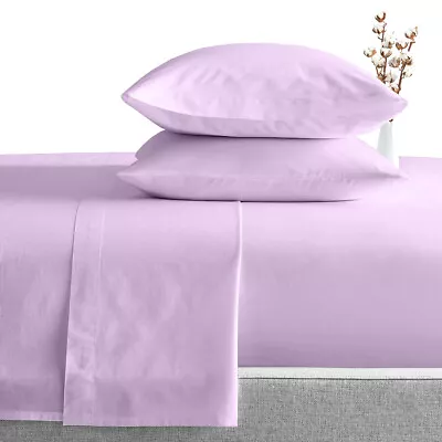 600 TC Pure Cotton Sheets Solid 15 Deep Hotel Luxury 100% Ultra Soft Sheets • $49.97