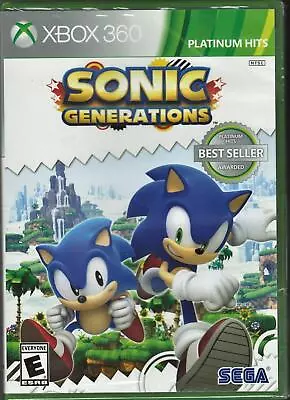 Sonic Generations (Platinum Hits) Xbox 360 (Brand New Factory Sealed US Version) • $18.99