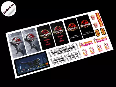 CUSTOM STICKER SET 6 For Palace Cinema 10232 Town Plan 10184  ModelsToysetc • $12.20