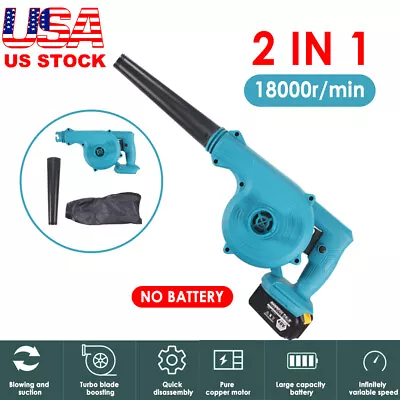 For Makita Portable Cordless Leaf Blower Lithium Hair Drye Small Hair Dryer • $29.85