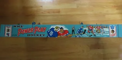 1960s POWERPLAY Table Hockey Game W Metal BLACK HAWKS Vs MAPLE LEAFS Players • $140