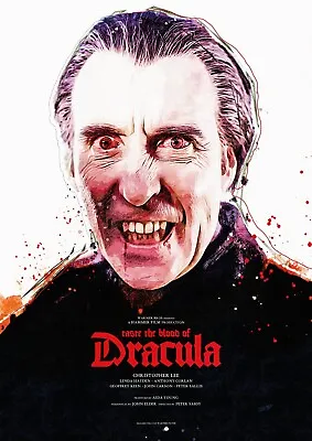 TASTE THE BLOOD OF DRACULA Art Print Movie HAMMER HORROR POSTER / FILM • £17.99