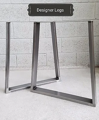 1 Pair TRAPEZIUM Table/Bench Legs Metal Steel Industrial Rustic MADE IN UK  • £135