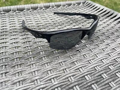 Used Oakley BOTTLE ROCKET OO9164-01 62mm Polished Black Polarized Sunglasses • $134.95