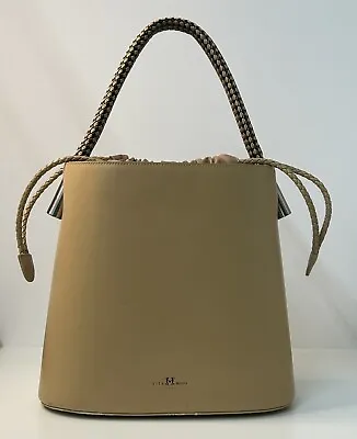 Women’s Dolce Vita Moda Italia Bag Purse VTG Rare Branded Tan Colored Top Handle • $59.95