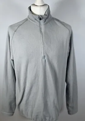 Musto Jumper L Grey  Logo 1/4 Zip Long Sleeve Polyester Mens • £15