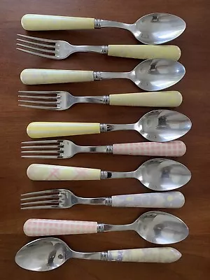 Sabre Stainless Flatware 18-10 France 10 Pieces Fork Spoon • $29.99
