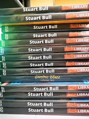 Lick Library Ultimate Guitar Techniques By Stuart Bull 14 DVD Video Boxsets Lot • $99