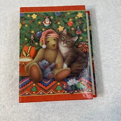 Hallmark Teddy Bear & Cat Photo Album Christmas Holiday Holds 100 4x6 Pictures • $9.50