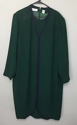 Vintage Chaus Green Dress Size 22 Womens • $18.23