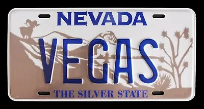 Las Vegas Nevada  Auto Front Novelty License Plate   Vegas    Nv Silver State  • $24.99
