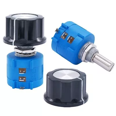 2x 3590S Rotary Potentiometer 10k Ohm 10-Turn Wire Wound Precision Knob C231 • $9.80