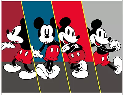 Disney Classic Mickey Mouse Kids Area Rug Room Decor 52  X 68  Non Skid Play Mat • $59.99