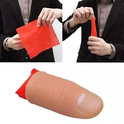 1Pcs Magic Rubber Thumb Tip With Silk Vanish Appearing Finger Trick Props Toy1 • $2.96