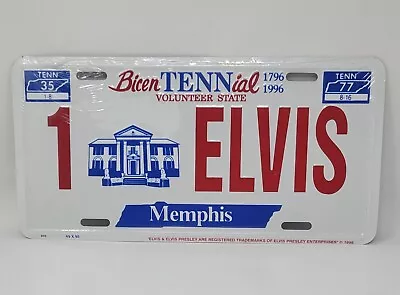 Bicentennial 1 Elvis License Plate 1996 Memphis Tennessee  • $9.99