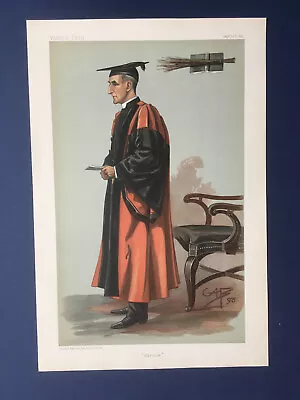 Original 1899 Vanity Fair Print Of Rev Joseph Wood - Headmaster Of Harrow School • £12.99