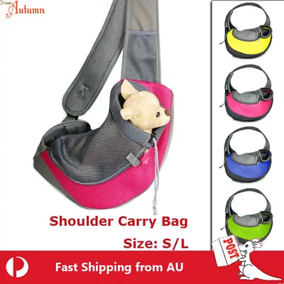 Clearance! Pet Shoulder Carrier Bag Puppy Cat Dog Travel Sling Backpack Portable • $16