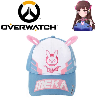 $19.24 • Buy Overwatch D.Va Baseball Cap Cosplay Rabbit Ear Hat Costume OW Xmas Gift Fan