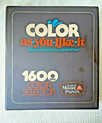 Benjamin Moore PAINT SAMPLE BOOKS * 1986   Moore-O-Matic II Color System  RARE • $220