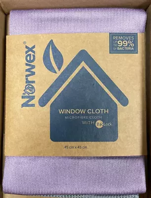 NORWEX Window Cloth Microfiber With BacLock - Purple • $15.95