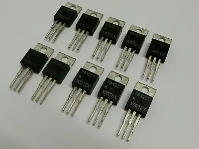 (qty 10) Ic 7812ct 3-terminal Fixed Positive Voltage Regulator 12vdc 1a To-220 • $5.50