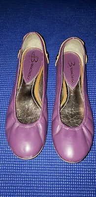 Womens 7M B. Makowsky  Flats Shoes Purple Brown  Loafers • $12.80