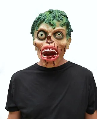 Shock Monster Zombie Halloween Mask Latex Walking Dead BOY ZOMBIE • $21.99