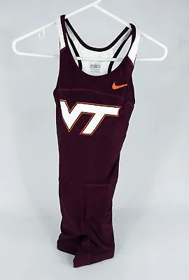 2009 Virginia Tech Hokies Game Issued Maroon Jersey Cross Country Track M 028 • $79.99