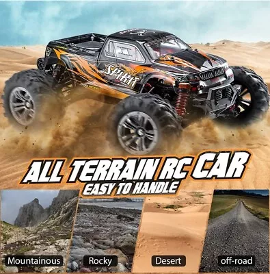 Brushless Remote Control Car 4WD RC Cars 52km/h High Speed 1:16 Scale • £78.98