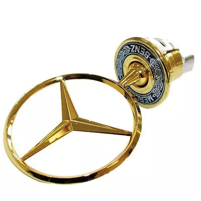 44 Mm Mercedes Benz Bonnet Hood Logo Emblem Badge Gold W124 W202 W203 W208 W210 • $43.55