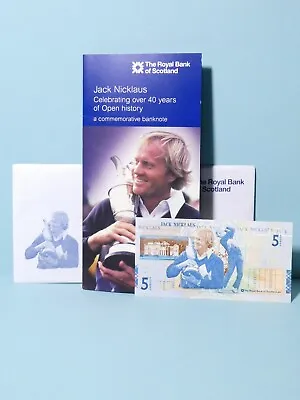 2005 Golden Bear Jack Nicklaus 40 Years Scottish £5 Banknote JWN0228289 #BN2(1) • £44