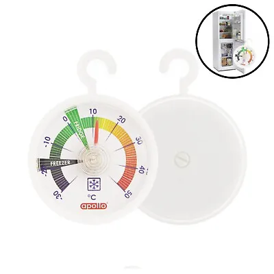 £3.49 • Buy Dial Fridge Freezer Thermometer Kitchen Appliance Refrigerator Hanging Hook