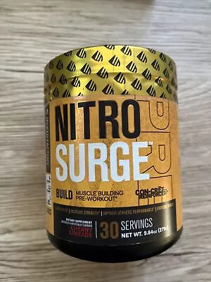 Nitrosurge  Muscle Build Pre Workout Approx 30 Serv Cherry Limeade EXP 6/25 NEW • $28.98