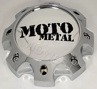 Chrome Moto Metal 8 Lug MO989C05 Wheel Rim Center Cap With Screws New • $27