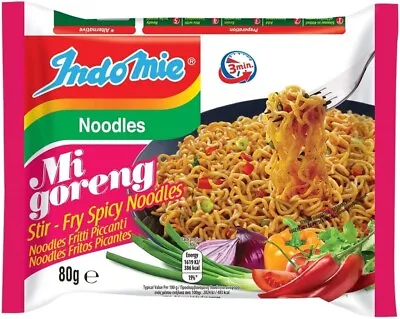 £13.99 • Buy Indomie Mi Goreng Instant Noodles Hot & Spicy Pedas Halal 80g (Pack Of 20)