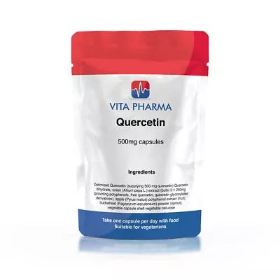 Quercetin 500mg Capsules VITAPHARMA • £5.99