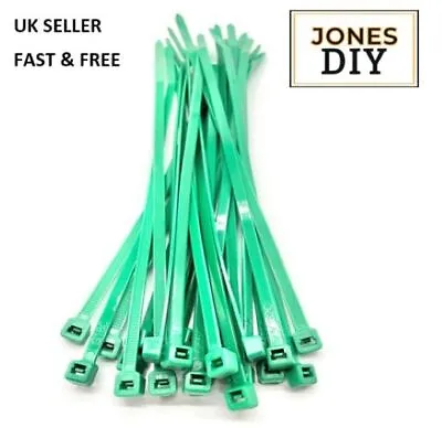 Green Cable Ties Premium Coloured Zip Tie Wraps Strong Long Colours Tye Ties' • £2.59