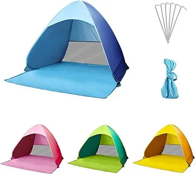 $16.99 • Buy Pop Up Portable Beach Canopy Sun Shade Shelter Fishing Tent Mesh Outdoor Camping